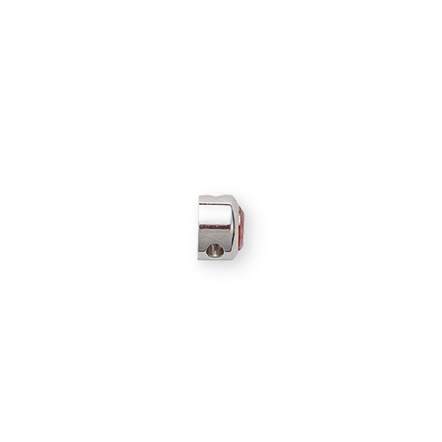January Birthstone Charm - Silver