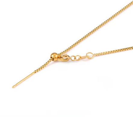 Necklace Box Chain Gold