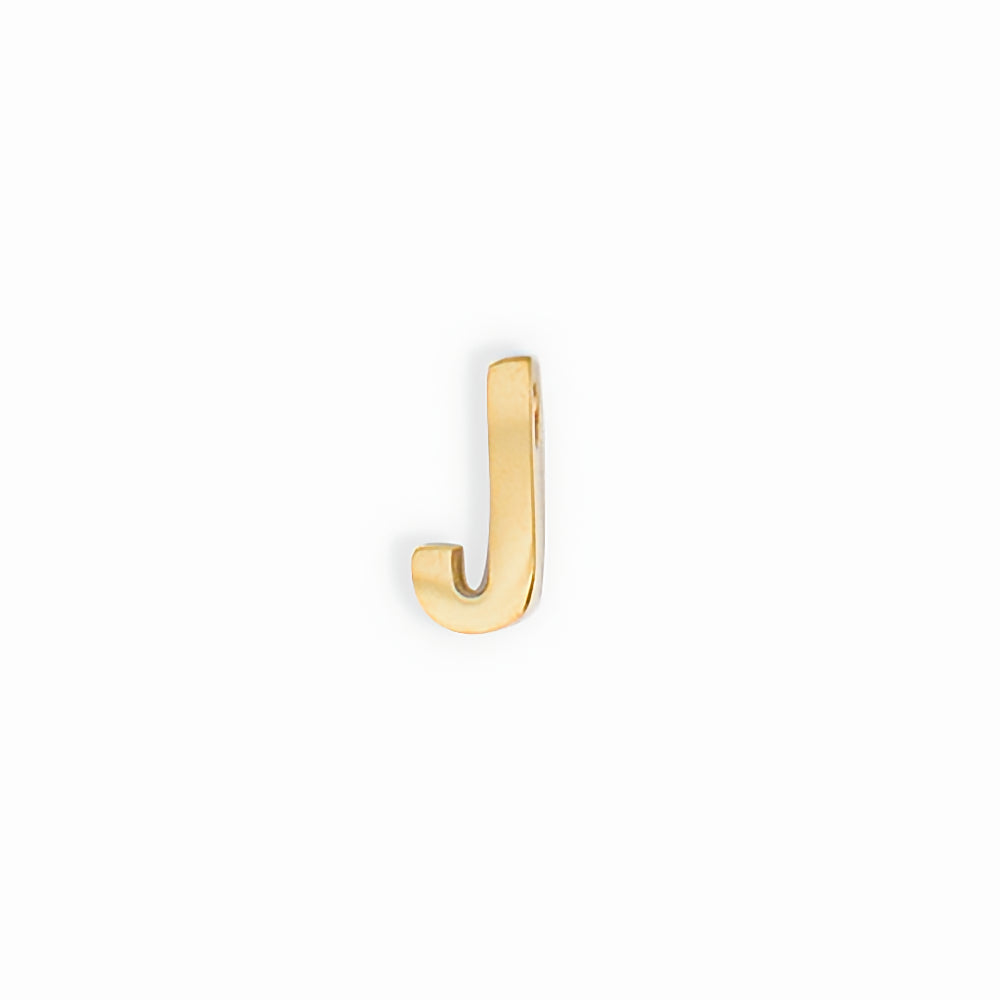 Gold letter J charm