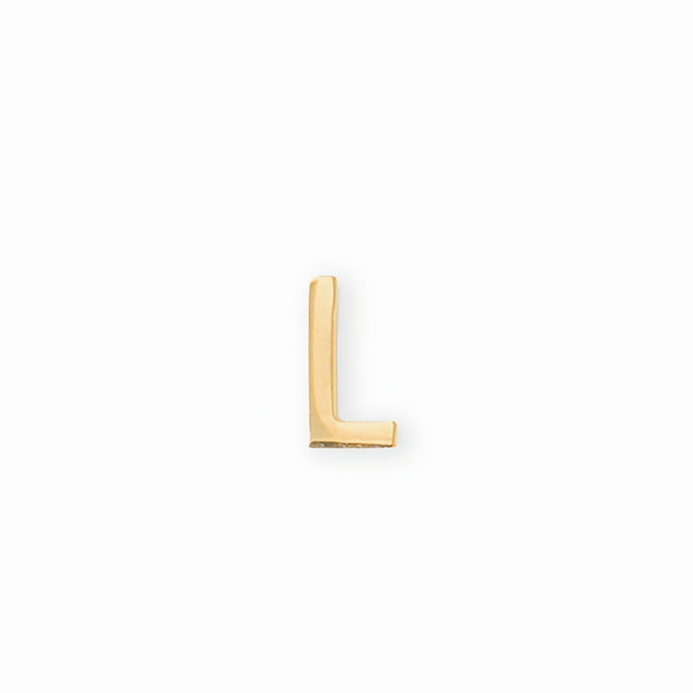 Gold letter L charm