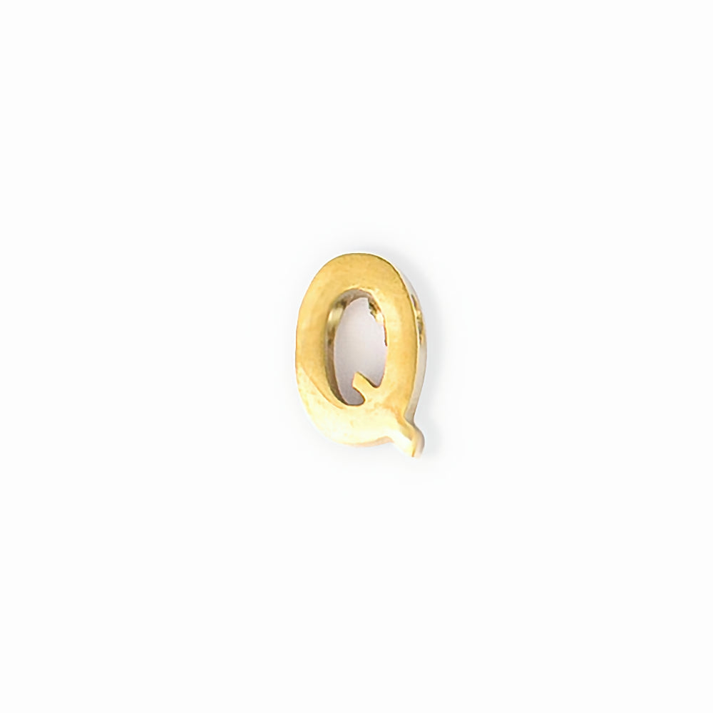 gold letter Q charm