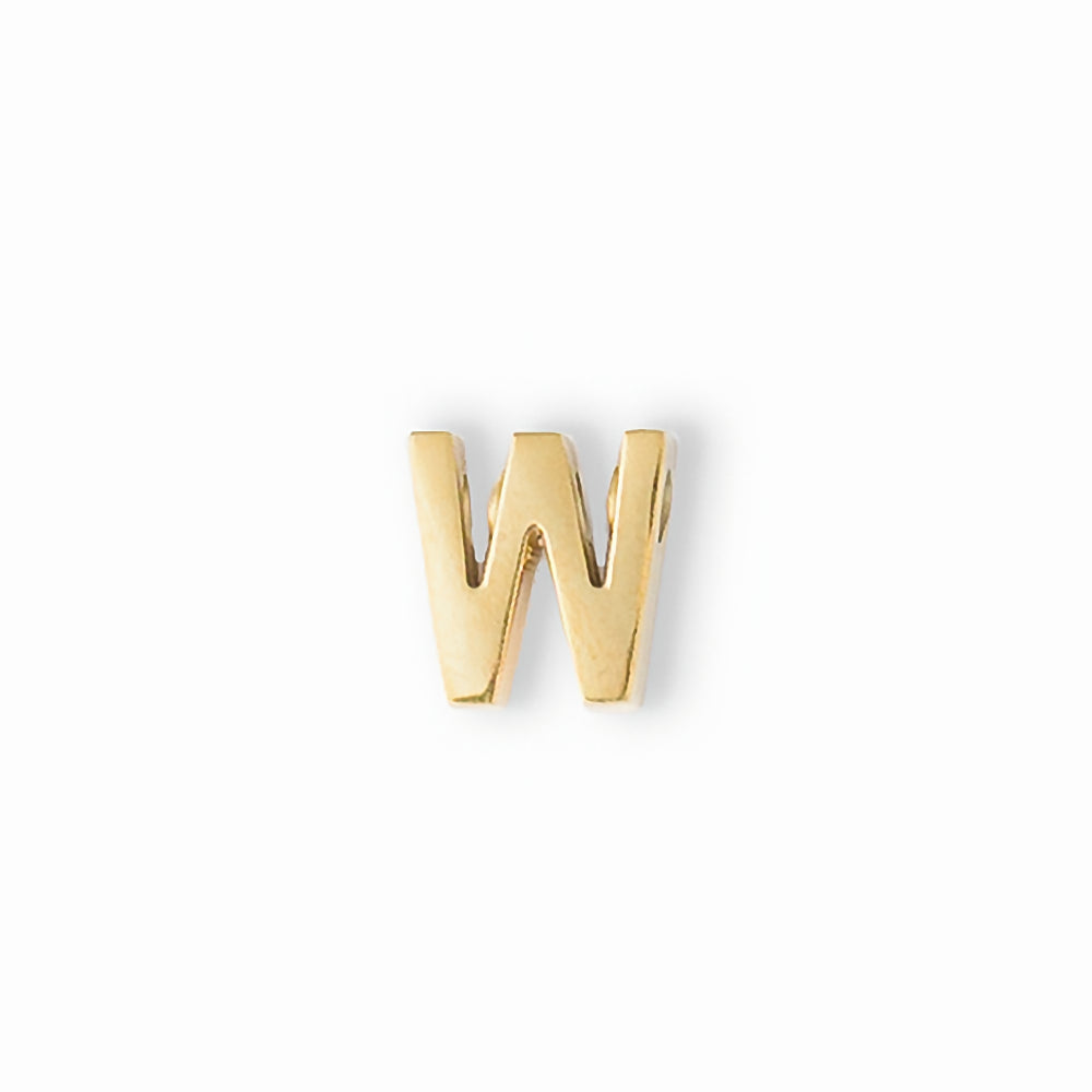 gold letter W charm