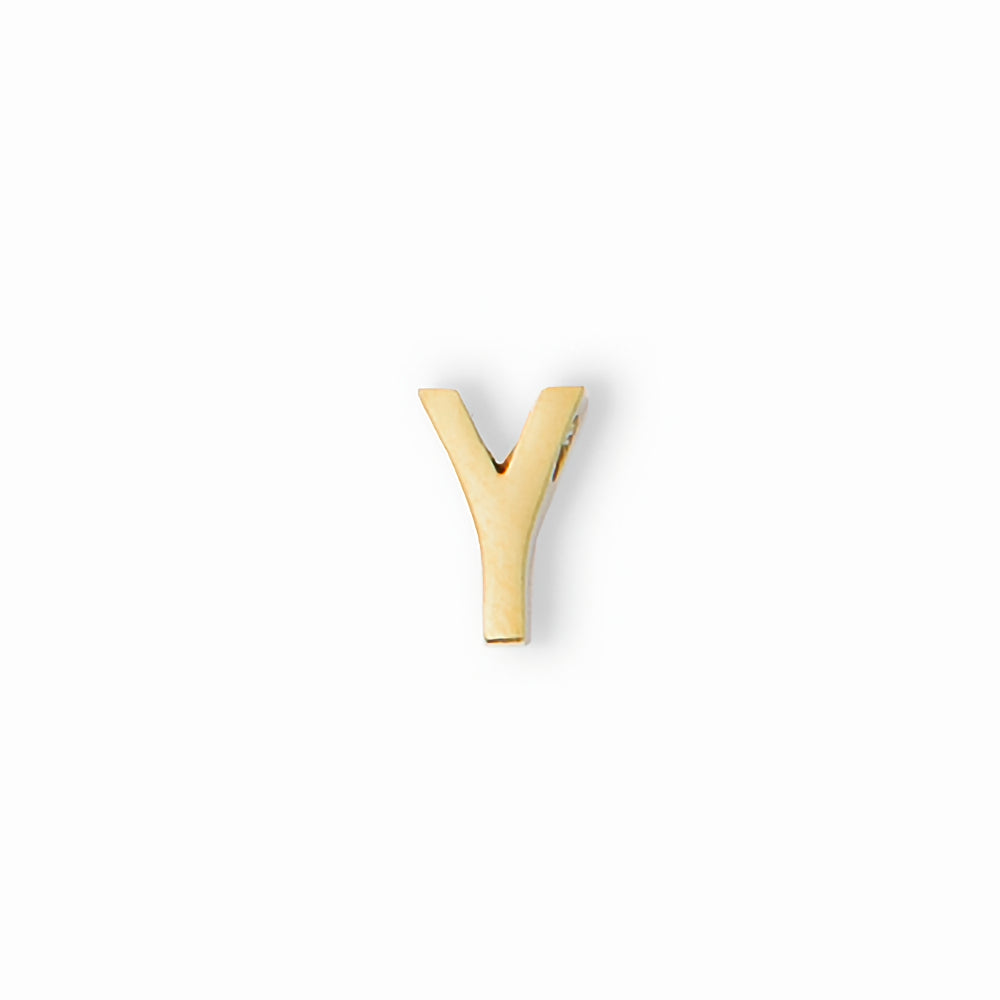 gold letter Y charm