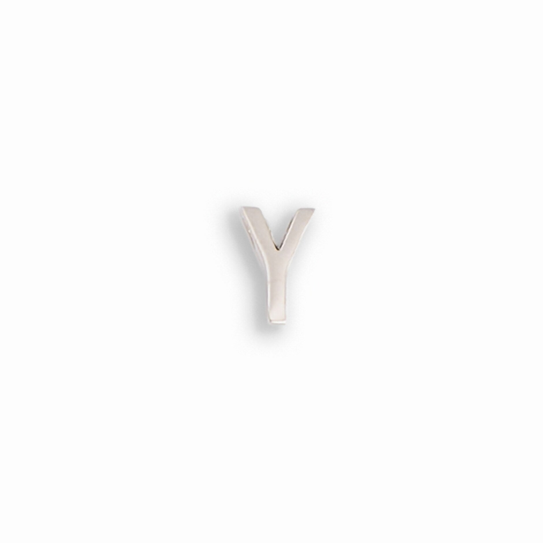 silver letter Y charm