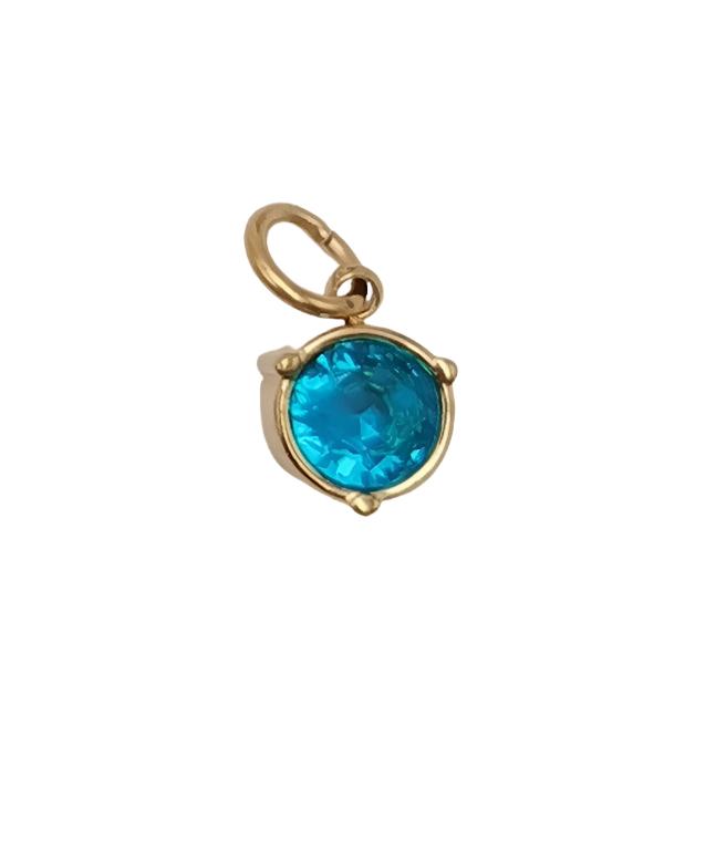 Birthstone Connector Charm 6mm