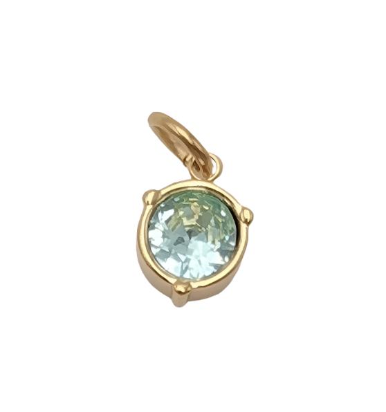 Birthstone Connector Charm 6mm