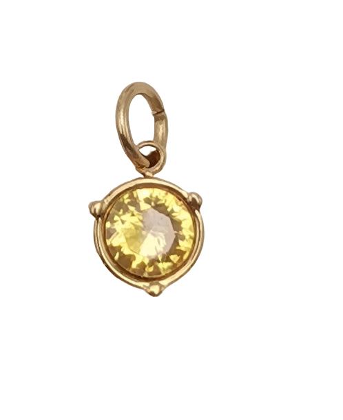 Birthstone Connector Charm 6mm