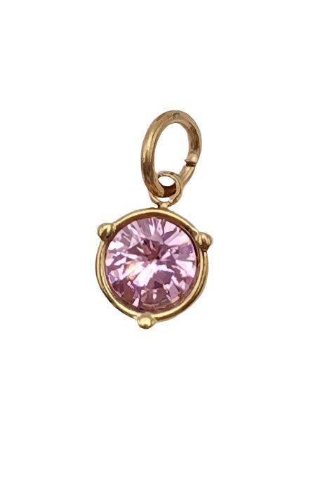 Birthstone Connector Charm 6mm