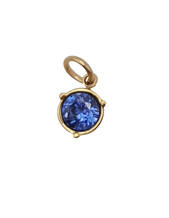 Birthstone Connector Charm 6mm